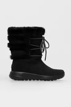 Skechers Cizme de zapada din piele intoarsa culoarea negru imagine