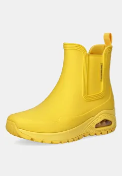 Skechers cizme UNO RUGGED-DANCING N THE RAIN culoarea galben, cu toc plat, 177183 imagine