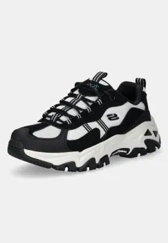Skechers pantofi D'Lites Hiker femei, culoarea negru, 180128 imagine
