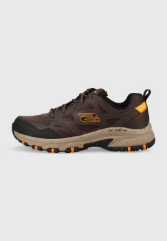 Skechers pantofi Hillcrest barbati, culoarea maro imagine