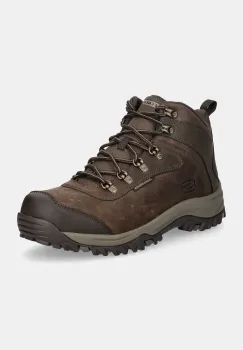 Skechers pantofi Relement Lennox barbati, culoarea maro, izolare usoara, 205240 imagine