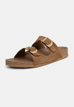 Skechers papuci pentru femei, din piele intoarsa ARCH FIT GRANOLA imagine