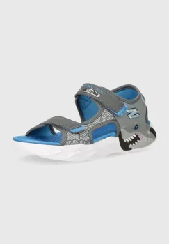 Skechers sandale copii CREATURE-SPLASH culoarea gri imagine