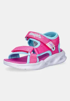 Skechers sandale copii SOLA GLOW SANDAL culoarea roz, 303024L imagine