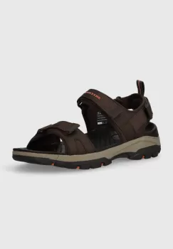 Skechers sandale Tresmen Ryer barbati, culoarea maro imagine