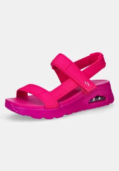 Skechers sandale UNO femei, culoarea roz, toc pana, 119814 imagine