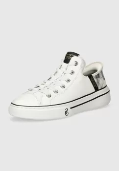 Skechers tenisi de piele SKECHERS X SNOOP DOGG barbati, culoarea alb imagine