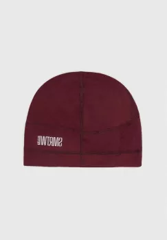 Smartwool caciula Active culoarea bordo, de lana, din tesatura neteda imagine
