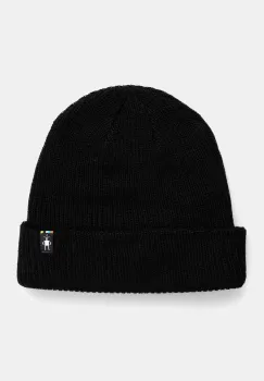 Smartwool caciula culoarea negru, de lana, din tricot gros, SW002647 imagine