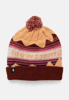 Smartwool caciula din amestec de lana culoarea portocaliu, din tricot gros imagine