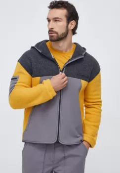 Smartwool hanorac Hudson culoarea gri, cu gluga, modelator imagine