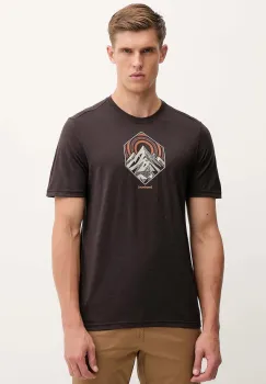 Smartwool tricou sport culoarea maro, cu imprimeu, SW002977 imagine