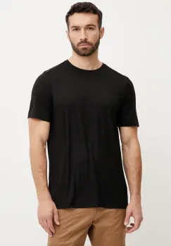 Smartwool tricou sport culoarea negru, neted, SW002748 imagine
