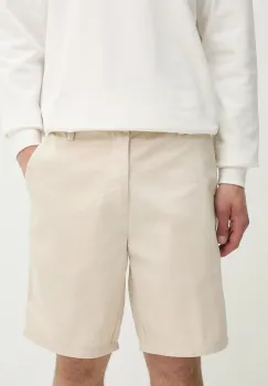 Solid pantaloni scurti ALANN culoarea bej, 21107653 130401 imagine