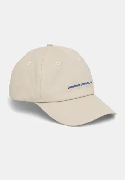 Solid sapca de baseball din bumbac OLE barbati, culoarea bej, uni, 21108573 130401 imagine