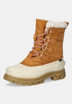 Sorel botine CARIBOU HORIZON GTX culoarea maro, cu toc plat, 2138461708 imagine