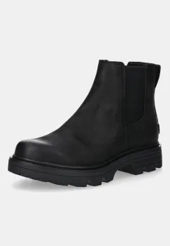 Sorel cizme chelsea din nubuc REVEL RD CHELSEA WP culoarea negru, cu toc plat, 2144881010 imagine