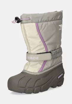 Sorel cizme de iarna copii CHILDRENS FLURRY BO culoarea gri, 2114081 imagine