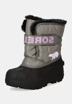 Sorel cizme de iarna copii TODDLER SNOW COMMAND culoarea gri, 2114101 imagine