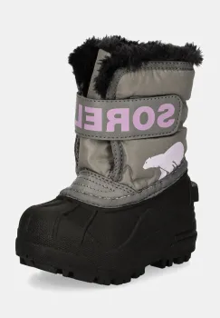 Sorel cizme de iarna copii TODDLER SNOW COMMAND culoarea gri, 2114102 imagine