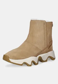 Sorel cizme de zapada din piele intoarsa KINETIC IMPACT SHORT BOOT culoarea maro, 2111921253 imagine