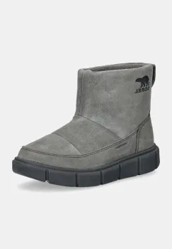 Sorel cizme de zapada din piele intoarsa SOREL EXPLORER III SLIP culoarea gri, 2077971052 imagine