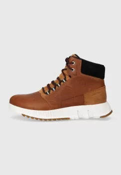 Sorel ghete de piele MAC HILL LITE MID WP barbati, culoarea maro, 2048841286 imagine