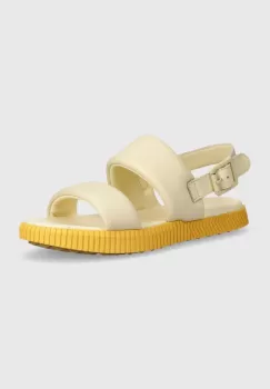 Sorel sandale de piele ONA STREETWORKS GO-TO FL femei, culoarea bej, 2070231292 imagine