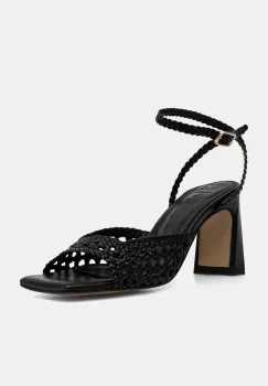 Souliers Martinez sandale cu toc din piele LEA imagine