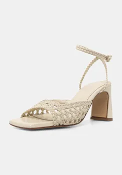 Souliers Martinez sandale cu toc din piele LEA imagine