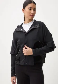 Sportalm geaca femei, culoarea negru, de tranzitie, oversize, 1850012510 imagine