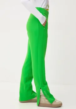Sportalm pantaloni Columbus femei, culoarea verde, drept, high waist, 1826503665 imagine