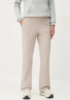 Sportalm pantaloni femei, culoarea bej, drept, high waist, 650172 imagine