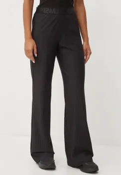 Sportalm pantaloni femei, culoarea negru, lat, high waist, 1856513034 imagine