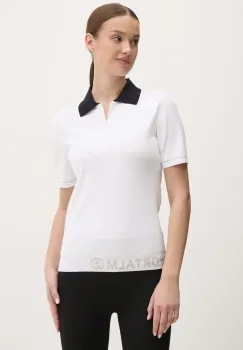 Sportalm tricou polo femei, culoarea alb, 250180 imagine