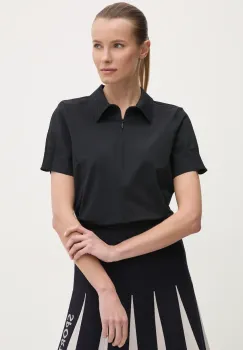 Sportalm tricou polo femei, culoarea negru, 250185 imagine