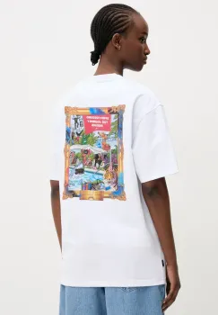 Sprayground tricou din bumbac culoarea alb, cu imprimeu, SP311WHT imagine