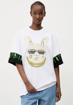 Sprayground tricou din bumbac culoarea alb, cu imprimeu, SP711 imagine