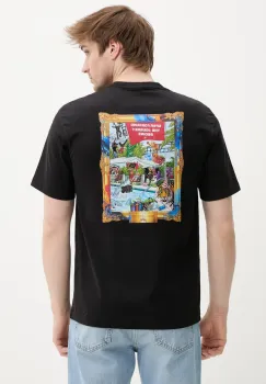 Sprayground tricou din bumbac culoarea negru, cu imprimeu, SP15012BLK imagine