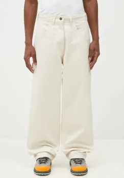 Stan Ray pantaloni de bumbac Big Job Painter culoarea bej, drept, 7051 imagine