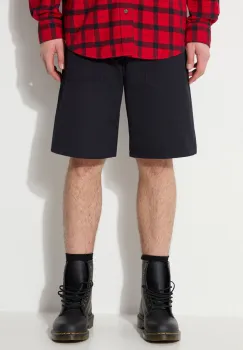 Stan Ray pantaloni scurti din bumbac Fatigue culoarea albastru marin, SS19-5500 imagine