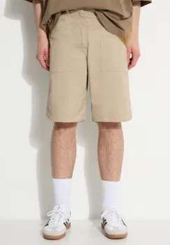 Stan Ray pantaloni scurti din bumbac Fatigue culoarea bej, SS19-5500 imagine