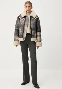 Stand Studio geaca Lessie Jacket femei, culoarea gri, de tranzitie, oversize, 61957-9073 imagine