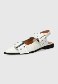 Steve Madden balerini Grand Ave culoarea alb, cu toc deschis, SM11003257 imagine
