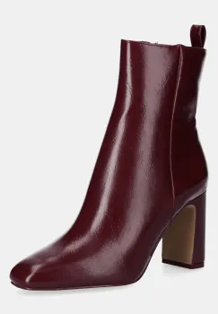 Steve Madden botine Adelisa culoarea bordo, cu toc drept, 11002626 imagine
