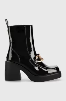 Steve Madden botine Blooms femei, culoarea negru, cu toc drept imagine