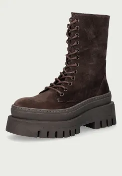 Steve Madden botine cu platforma pentru femei din piele intoarsa Coast imagine