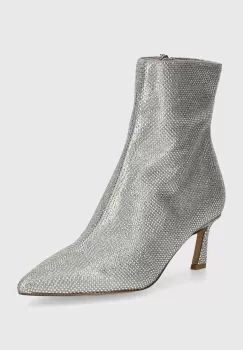 Steve Madden botine Lulah-R femei, culoarea argintiu, cu toc cui, SM11003281 imagine