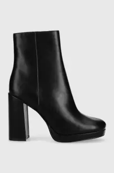 Steve Madden botine Main femei, culoarea negru, cu toc drept imagine