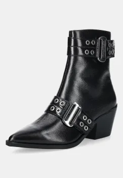 Steve Madden botine Splurge culoarea negru, cu toc drept, 11004772 imagine